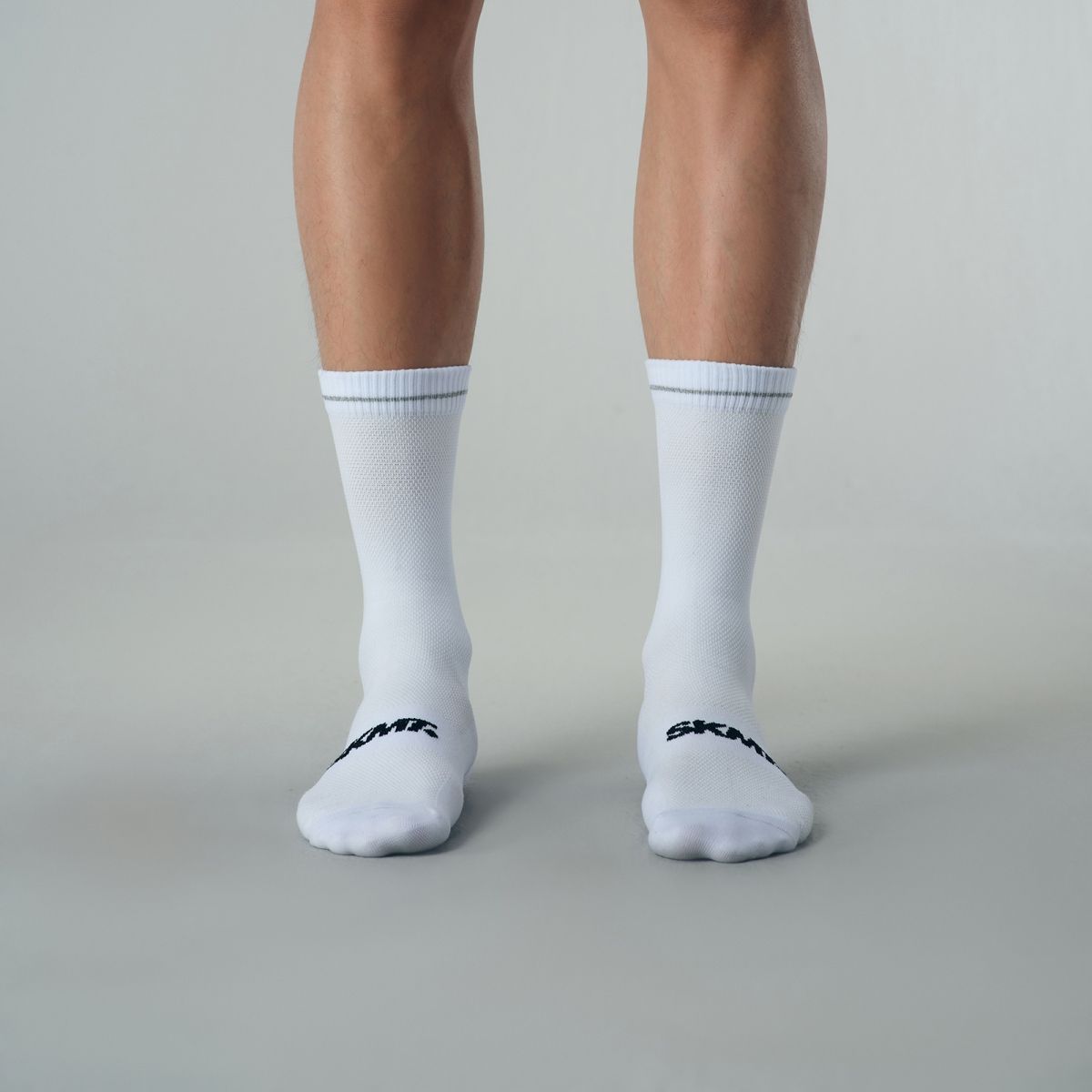 Calcetas SKMT Flux Block Knitting White